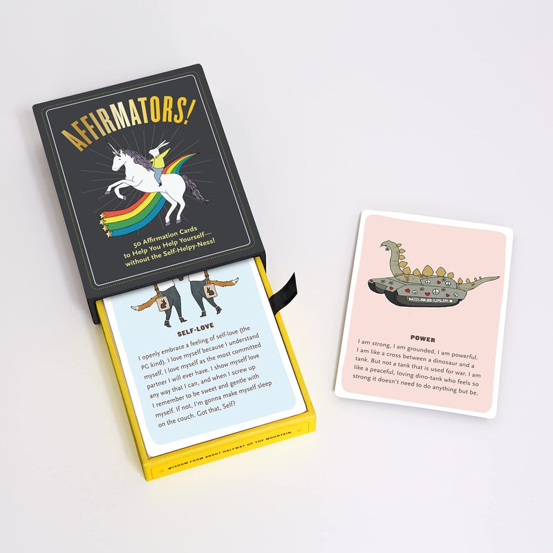 Knock Knock Affirmators! Original: 50 Affirmation Cards Deck For You Help Yourself without The Self-Helpy-Ness (50 Cards) - Image 4